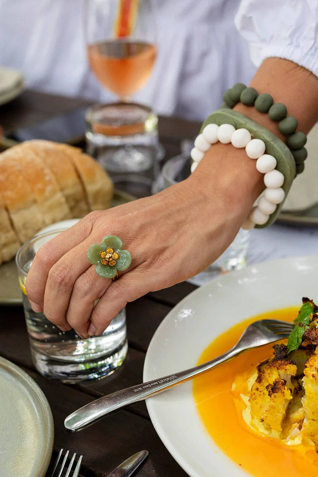 Greenwood Designs Rock Bracelets: Bright Pink