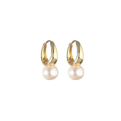 Greenwood Designs Kate Freshwater Pearl Earrings Gold