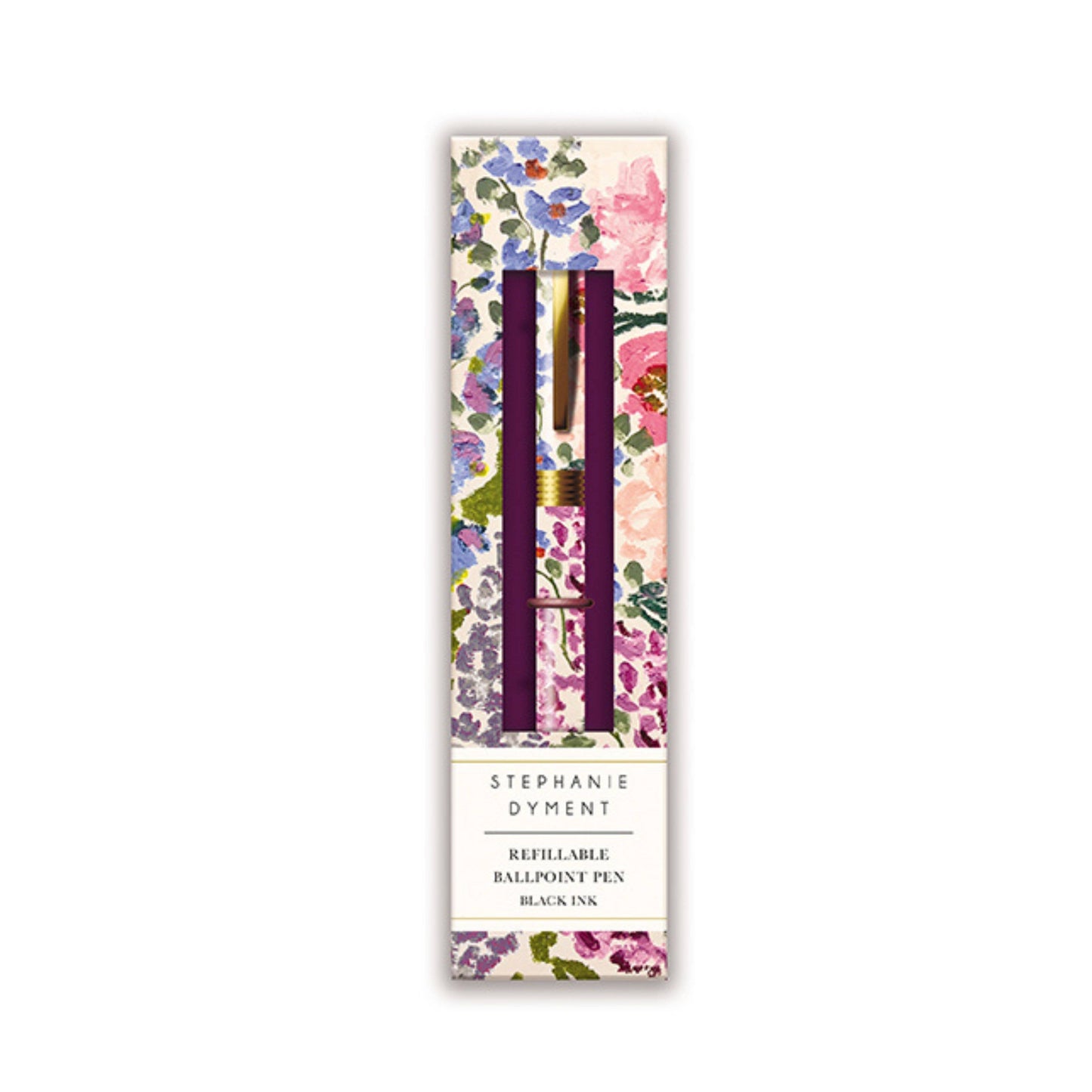 Single Gift Pen Boxed Engraved Floral Stephanie Dyment