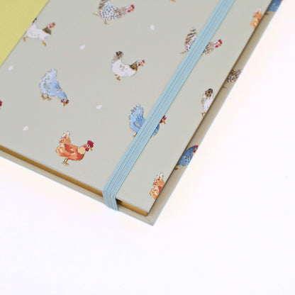 Sophie Allport A5 Notebook Hardcover Hens Journal Blue Gift
