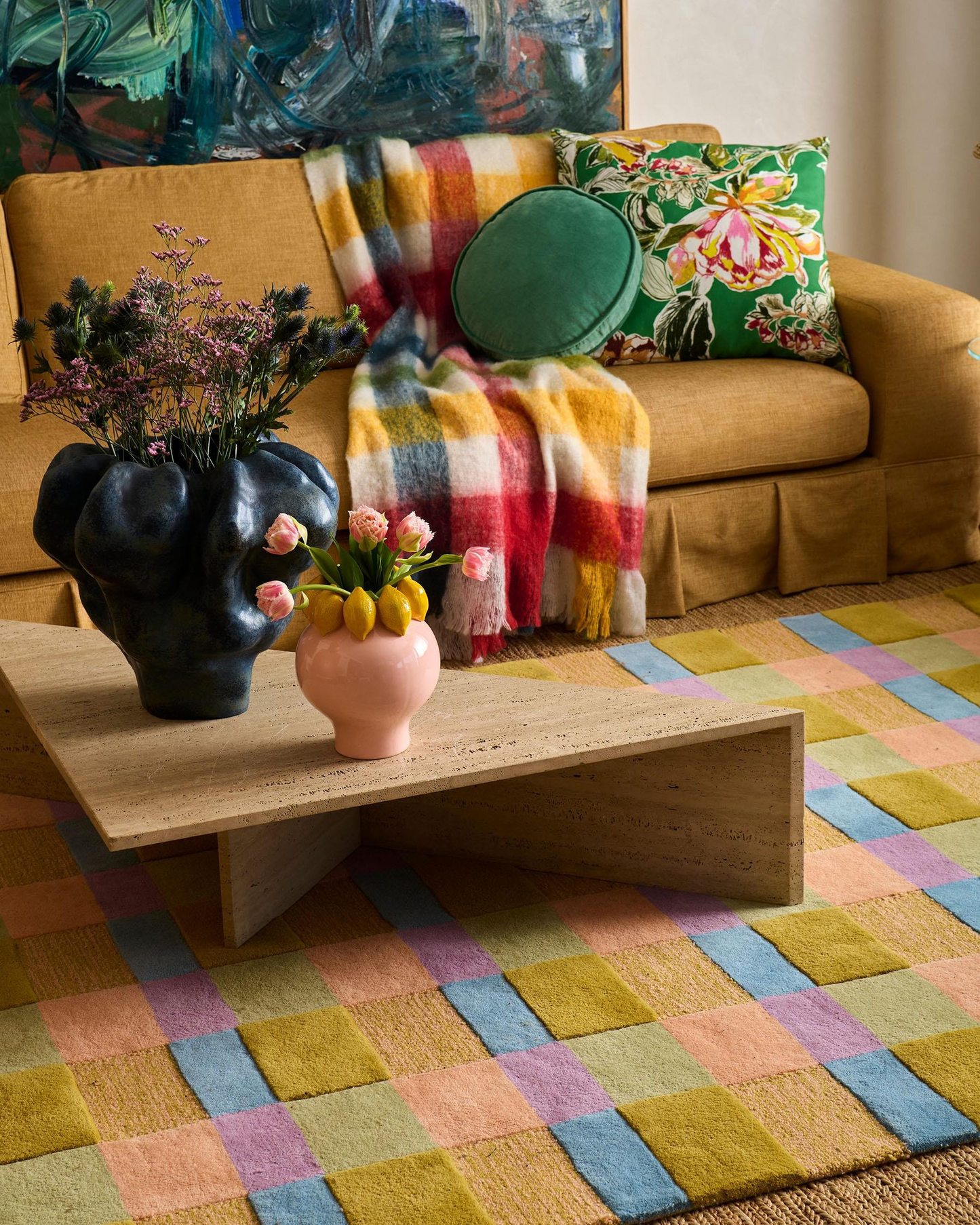 Kip and Co Cabin Tartan Cosy Blanket - One Size