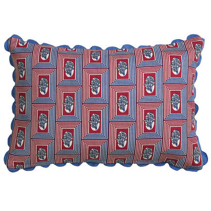 Sage + Clare Antonella Feather Insert Cushion - Azure