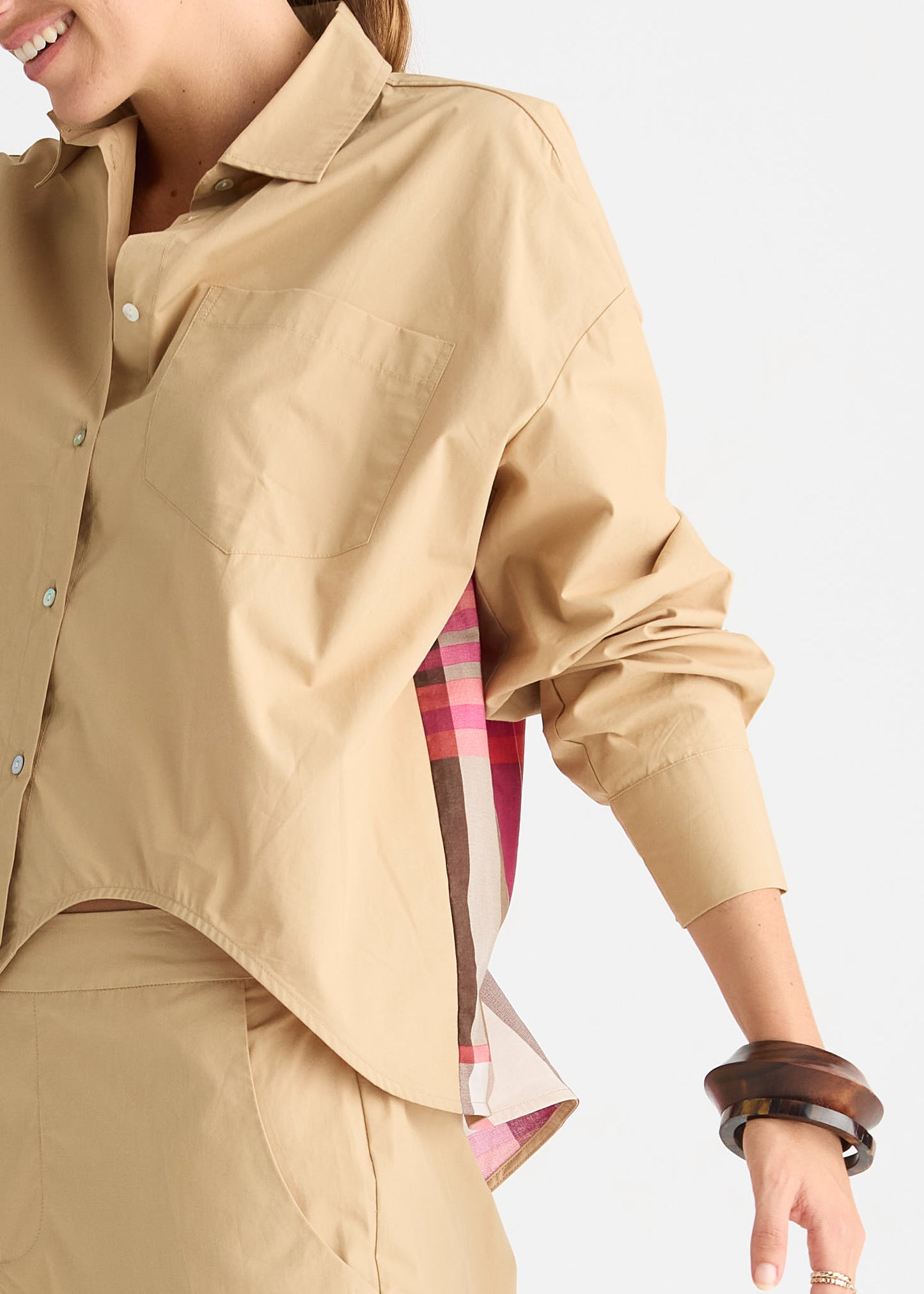 Zacket & Plover Checkered Back Shirt - Peanut Butter