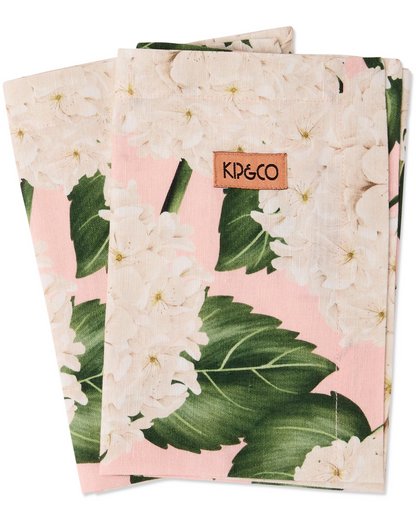 Kip and Co Hydrangea Pink 4P Napkin Set