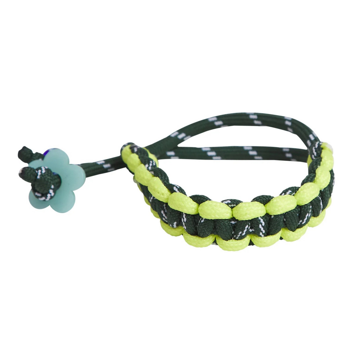 green multicolour braided paracord bracelets