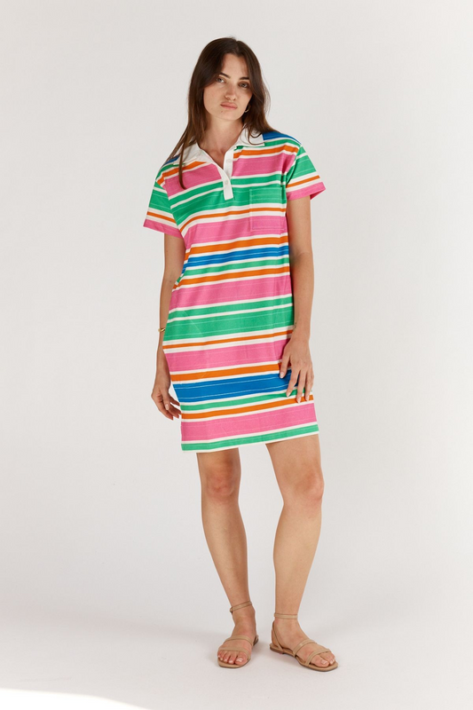 Itami Moritz Dress - Multi Stripe