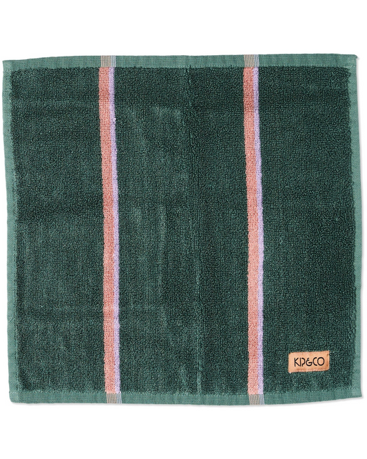 Kip and Co Wakame Crush Stripe Bamboo Face Washer