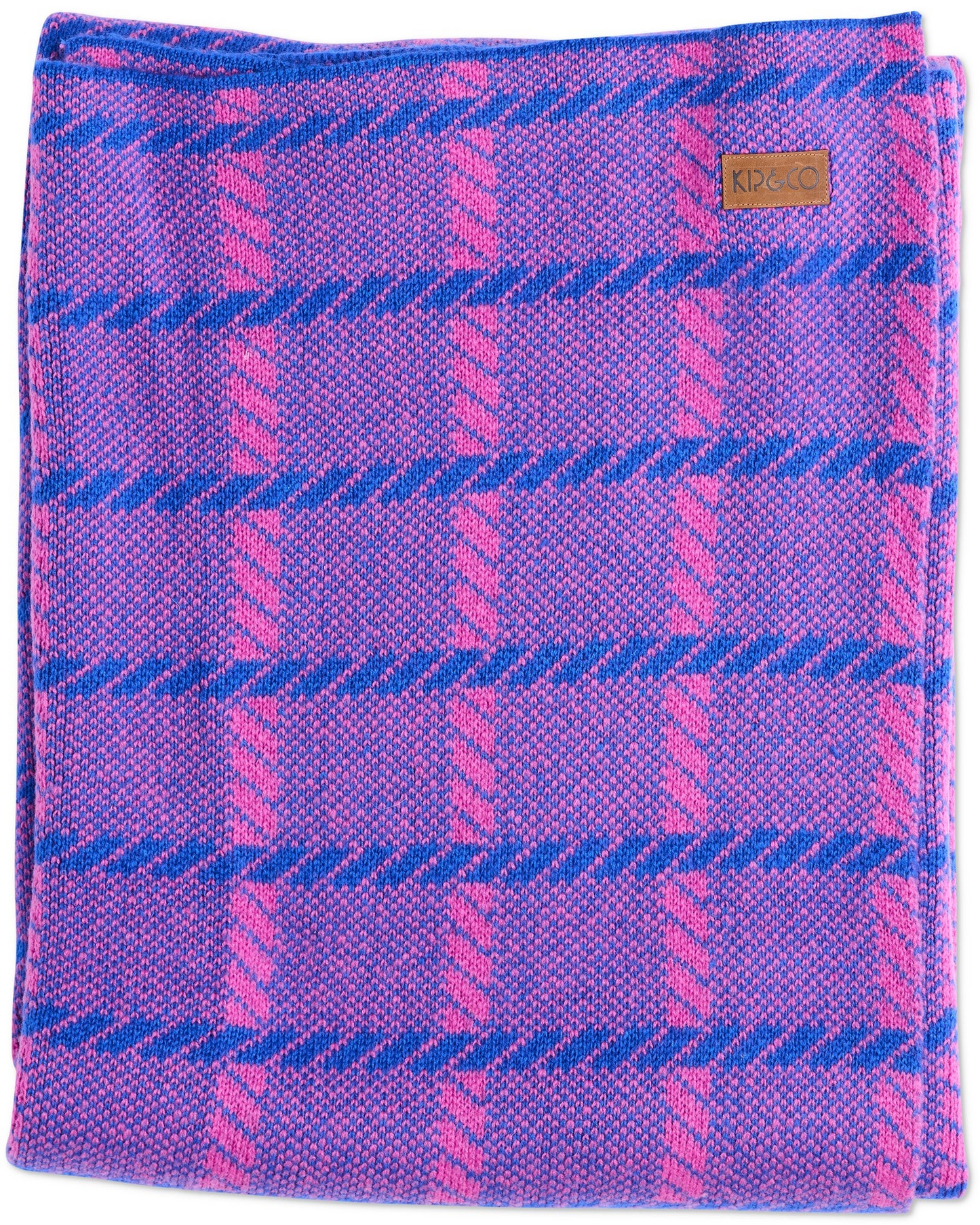 Kip and Co Pink Punch Check Blanket