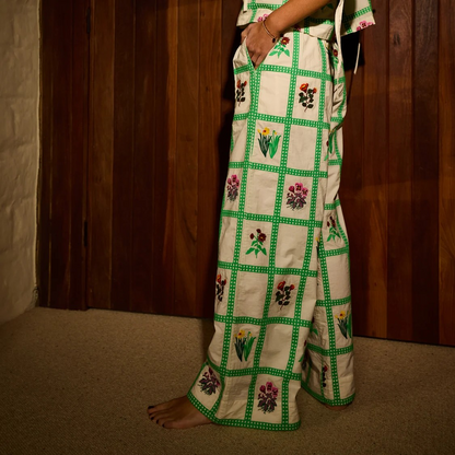 Sage & Clare Florina Wide Leg Pant - Porcelain
