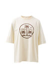 Ceres Life Liv Oversized Tee - Shell/island palms