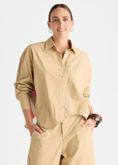 Zacket & Plover Checkered Back Shirt - Peanut Butter