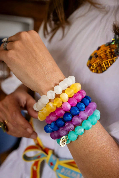 Greenwood Designs Marble rock bracelets: Blue
