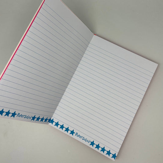Paper Salad A5 Journal Notebook Hearts Bright Stationery