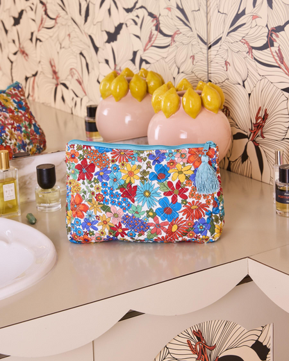 Kip and Co Winter Fields Quilted Cotton Toiletry Purse