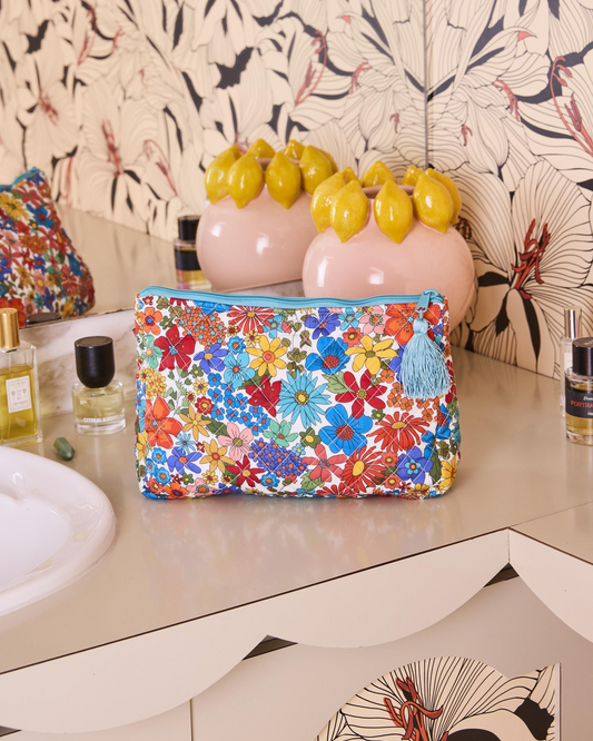 Kip and Co Winter Fields Quilted Cotton Toiletry Purse
