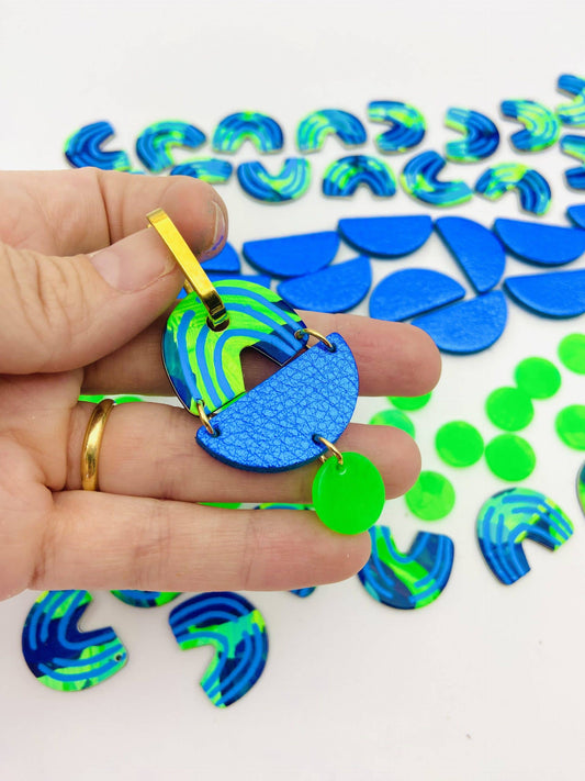 Polka Polly Chandelier Earrings- Botanica