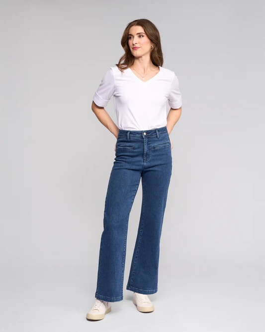 Vassalli Peace wide leg Denim Jean 