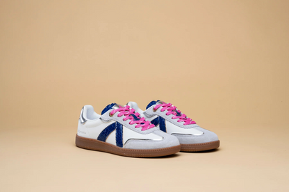 ASFVLT Elite Classic white navy sneakers for women