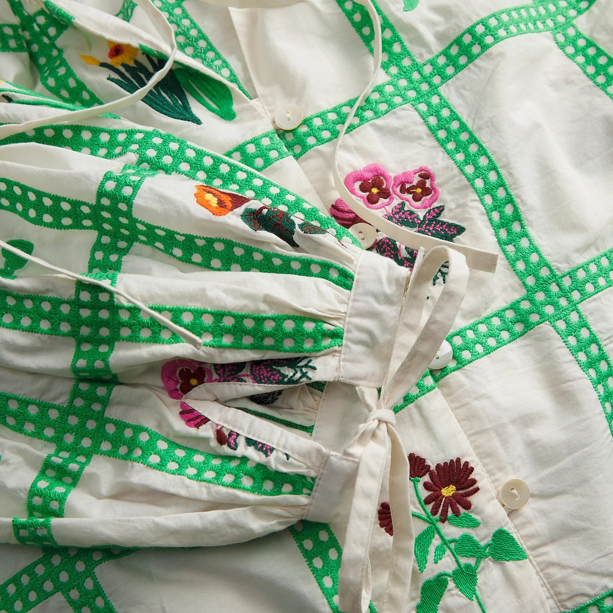 Sage & Clare Florina Blouse - Porcelain