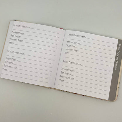 Password Book Flowers Bright Gift Stationery