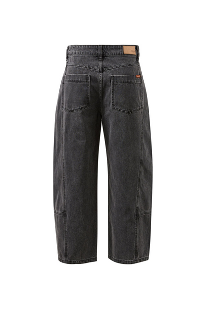 Ceres Life Demi Barrel Jean - Faded Black