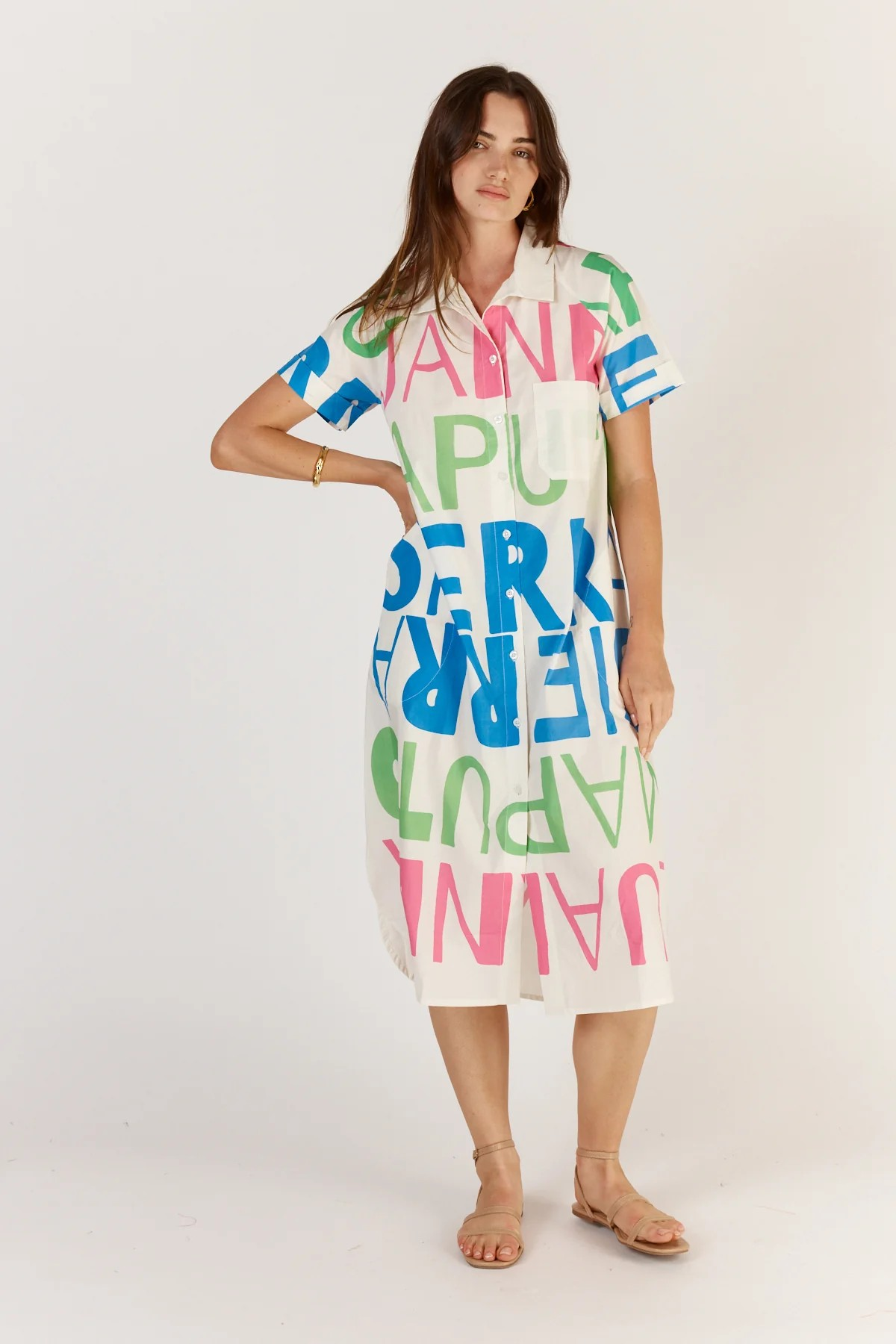 ITAMI Sierra Button Dress