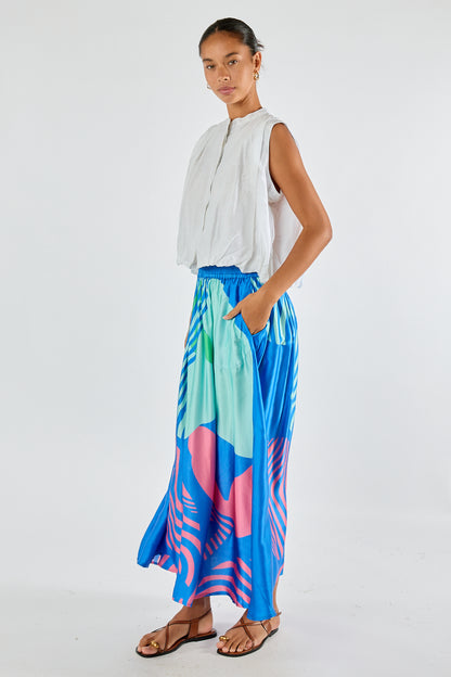Itami Papillon Skirt Blue