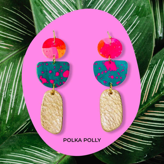 Polka Polly Flourish - Rose Metallic