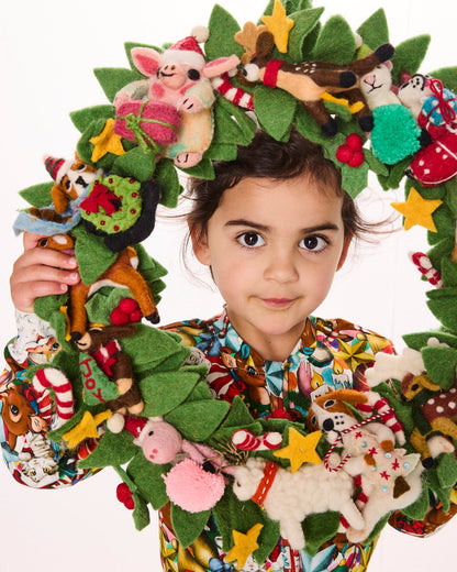 Kip and Co Felted Wool Christmas Wreath