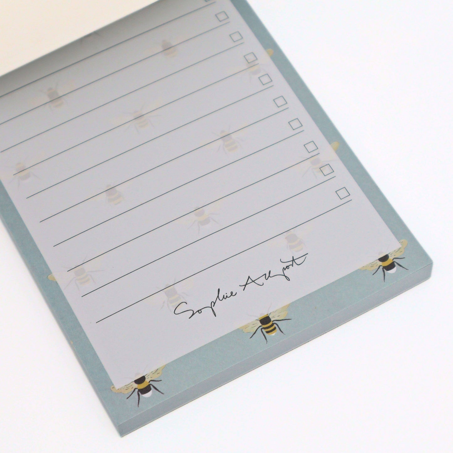Sophie Allport Magnetic List Notepad To Do Blue Bees Gift