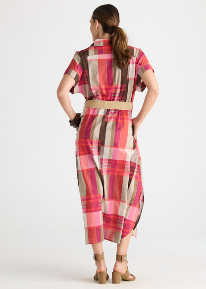 Zaket & Plover Checked Dress - Toast