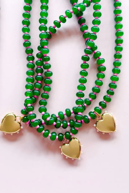 Mosk Melbourne Emerald Gem Necklace