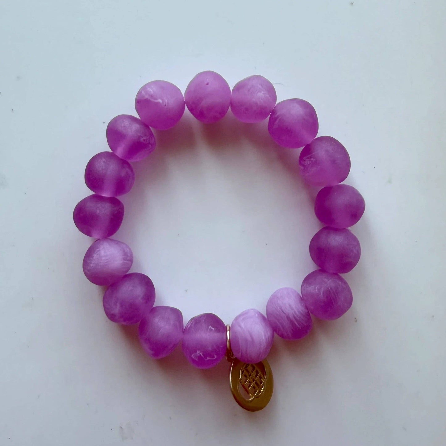 Greenwood Designs Marble rock bracelets: Fuchsia