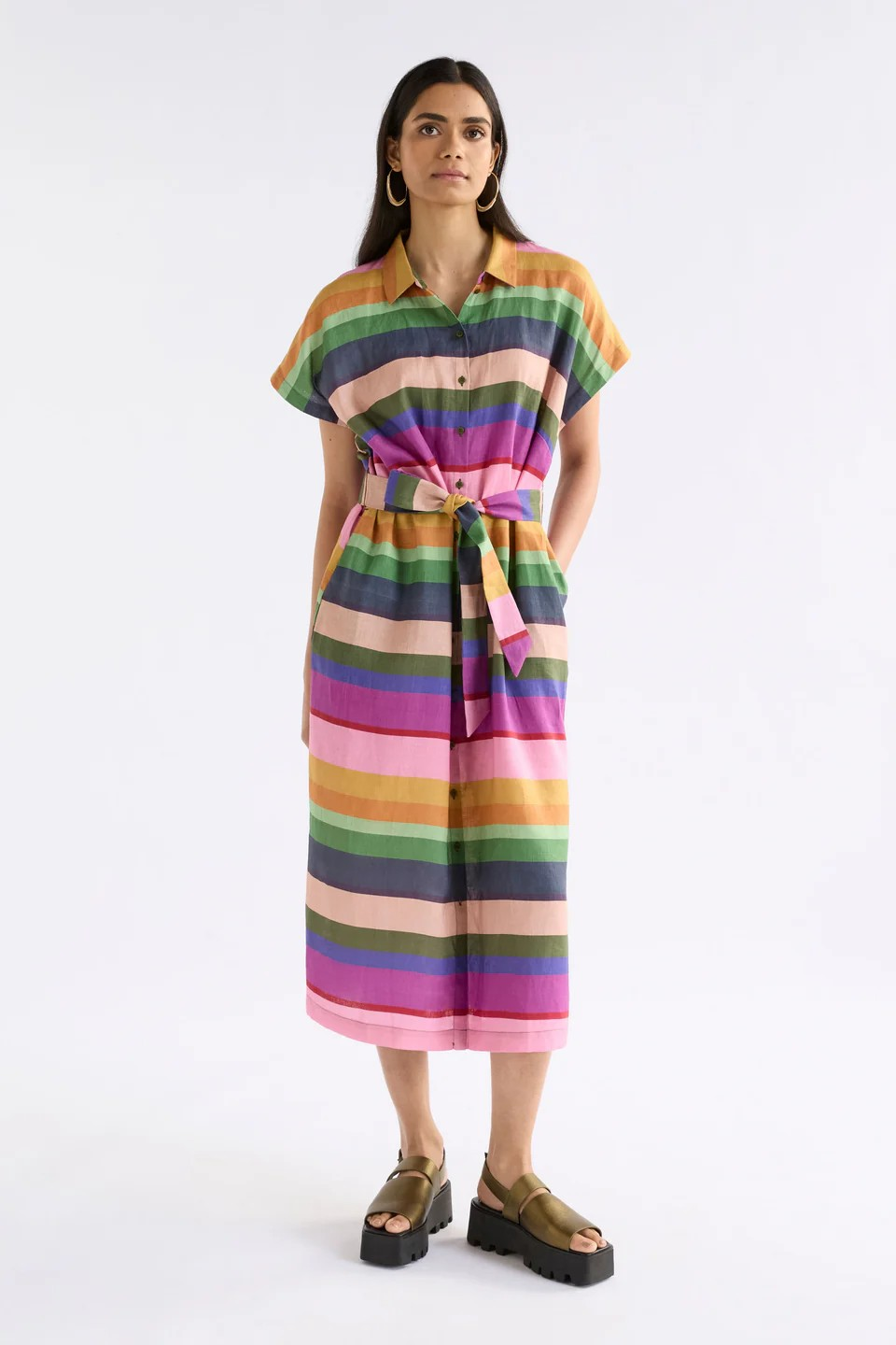 Elk the Label Tilko Linen Shirt Dress