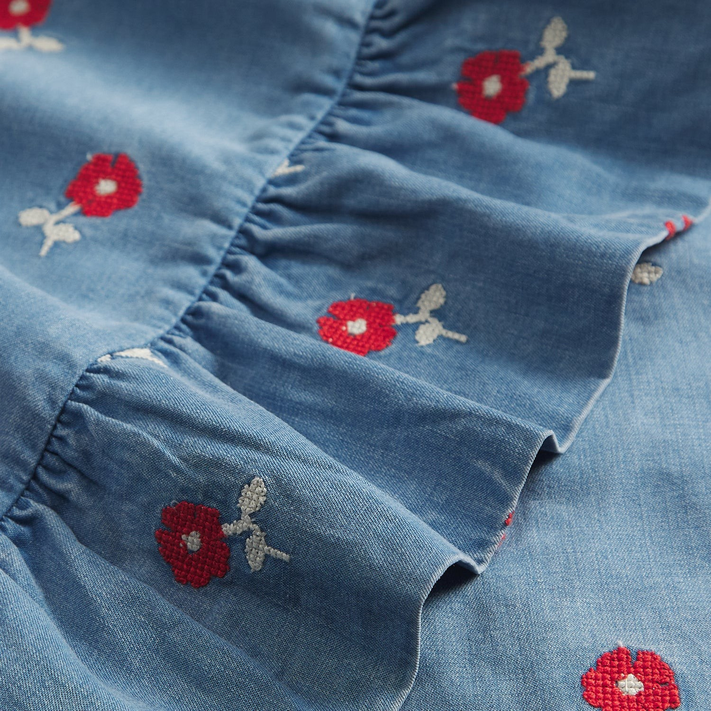 Sage & Clare Anneliese Ruffle Pillowcase - Poppy
