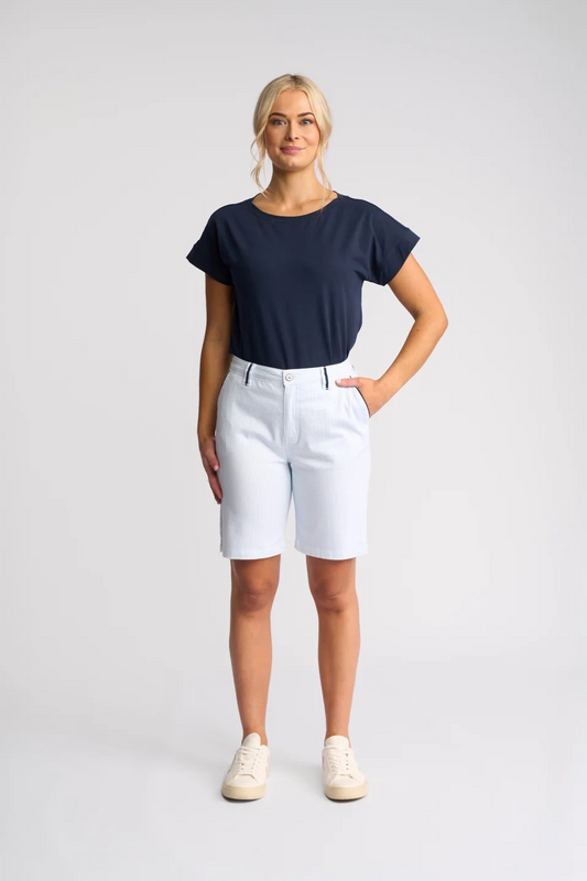 Vassalli Orion Short - Blue Stripe Denim