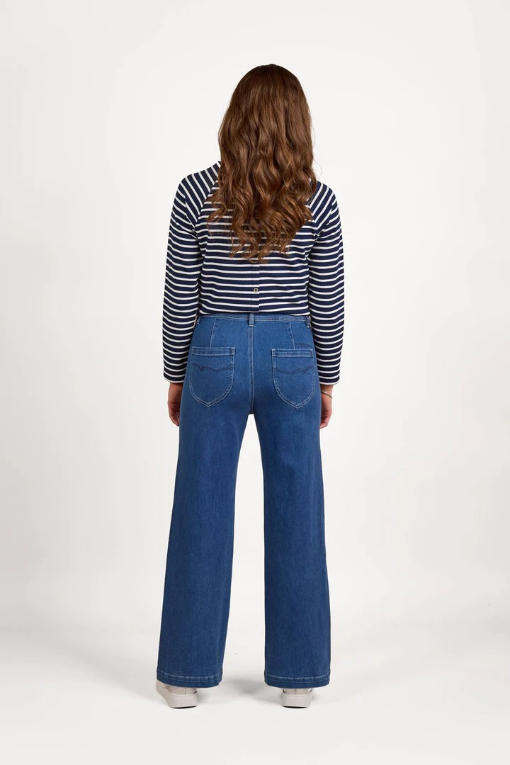 Vassalli Peace Denim Wide Leg Jeans
