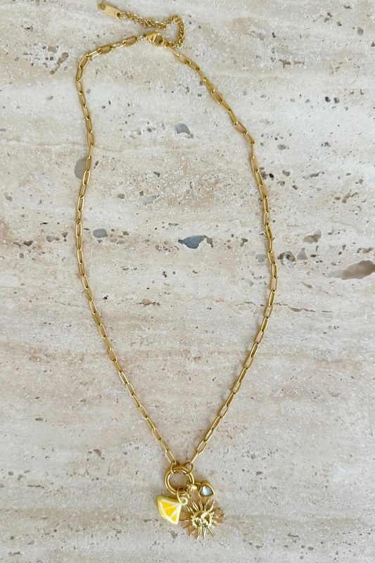 Mosk Melbourne 'Charmingly Gorgeous' Summer Charm Necklace