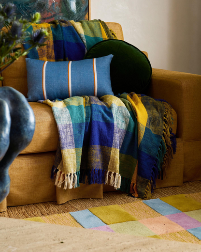 Kip and Co Bellevue Tartan Woven Throw - One Size