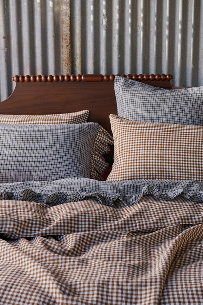Society Of Wanderers Pepperberry Check Pillowcases