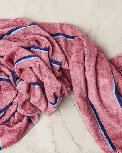 Kip and Co Blushing Stripe Bamboo Bath Sheet