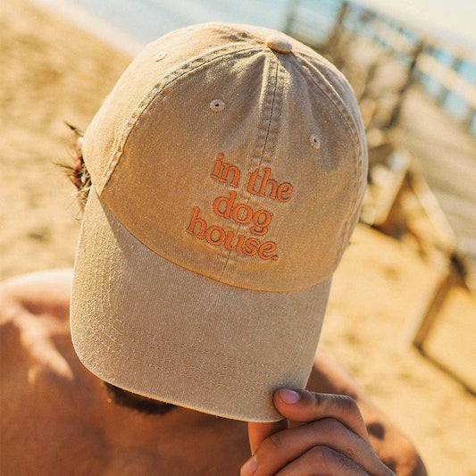 Dog House Cotton Cap in Brown: Brown / OS