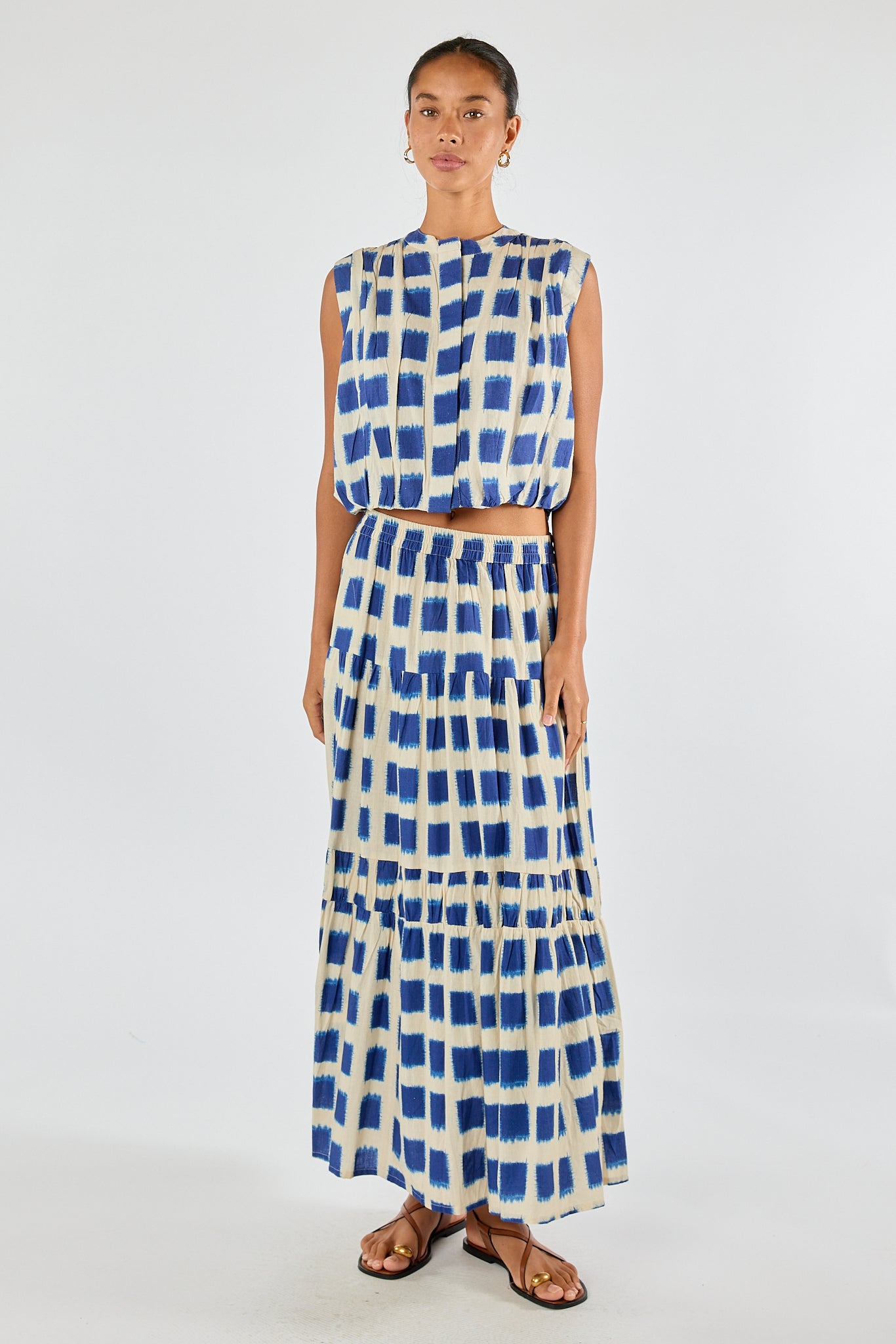 Itami Bloc Skirt - Blue