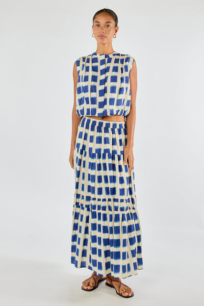 Itami Bloc Skirt - Blue