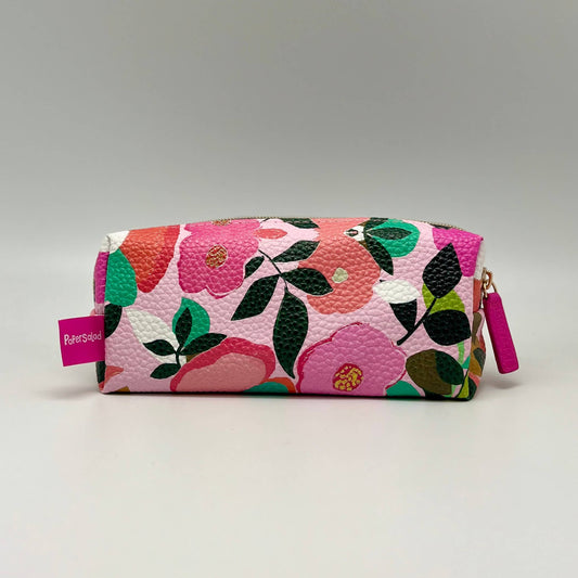 Zip Pouch Cosmetic Toiletries Bag Colourful Flowers Gift