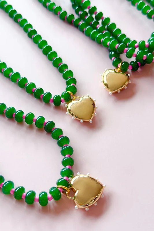 Mosk Melbourne Emerald Gem Necklace