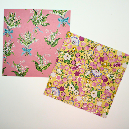 Notecard Wallet Cath Kidston Pink fFlowers Open Cards