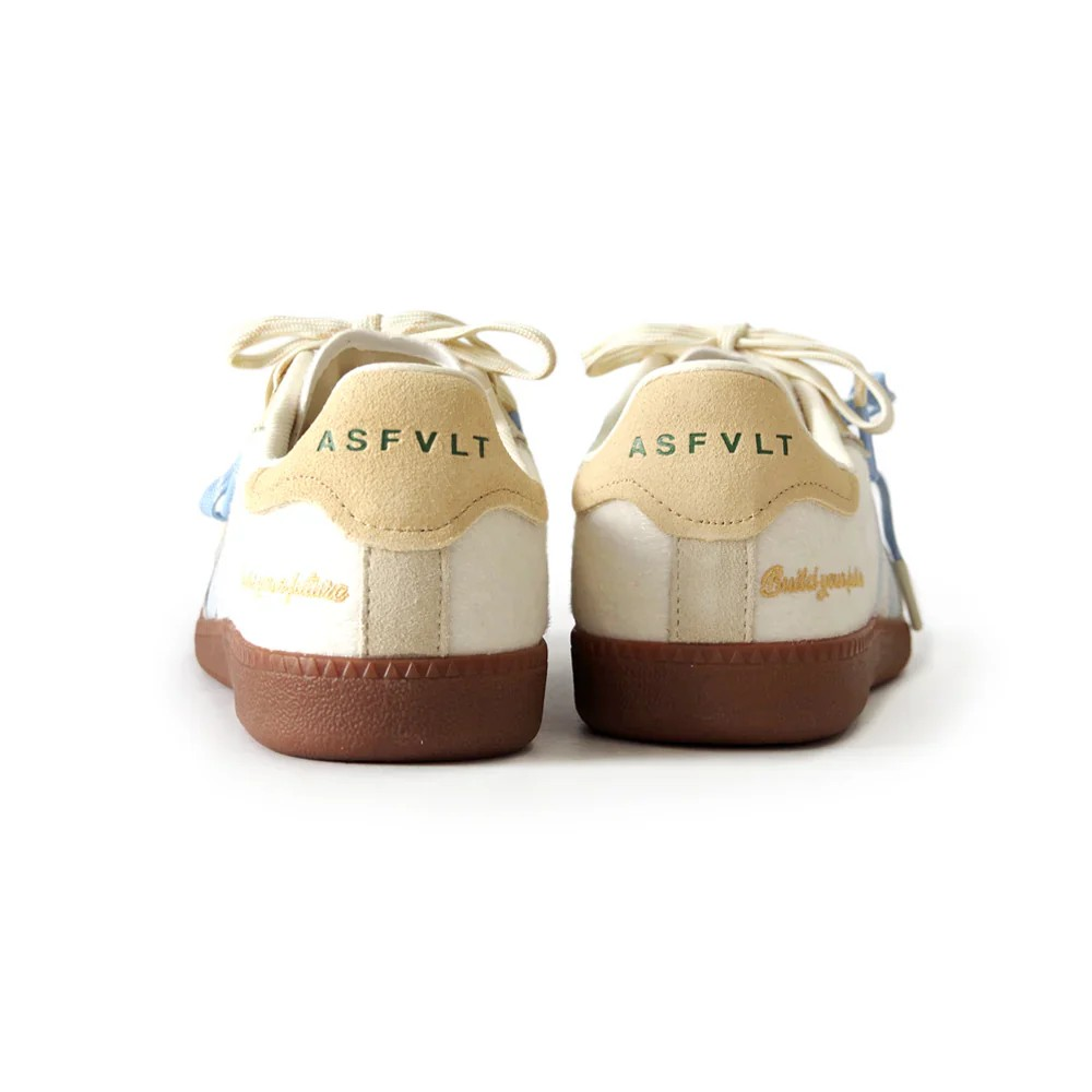 ASFVLT Elite Classic women’s sneakers AU cream pony hair and blue