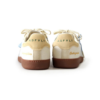 ASFVLT Elite Classic women’s sneakers AU cream pony hair and blue