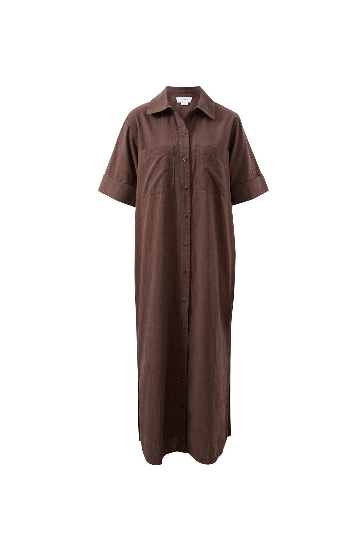 Ceres Life Samara Midi Shirt Dress - Bitter Choc